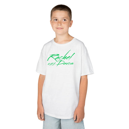 Rachel Davis Cursive Name & Number Kids Tee