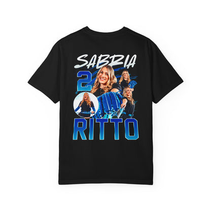Sabria Ritto Logo Front & Back Premium Tee