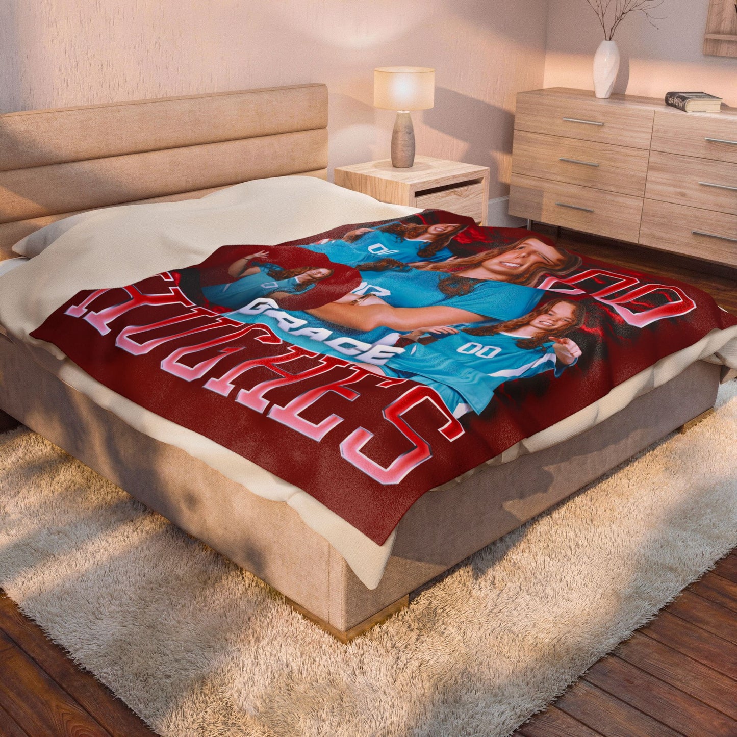 Grace Hughes 60"-80" Plush Blanket