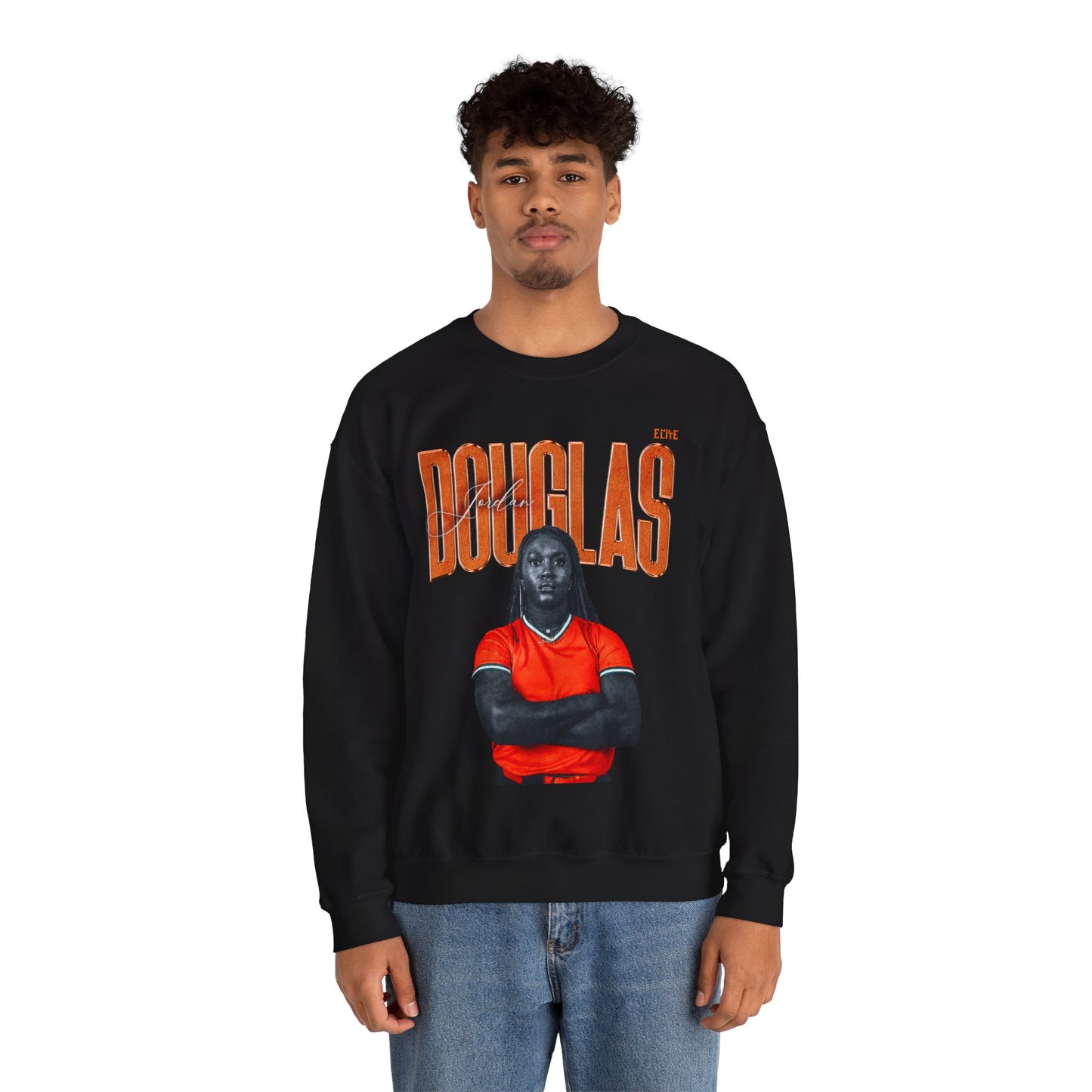 Jordan Douglas Faded Glory Crewneck Sweatshirt