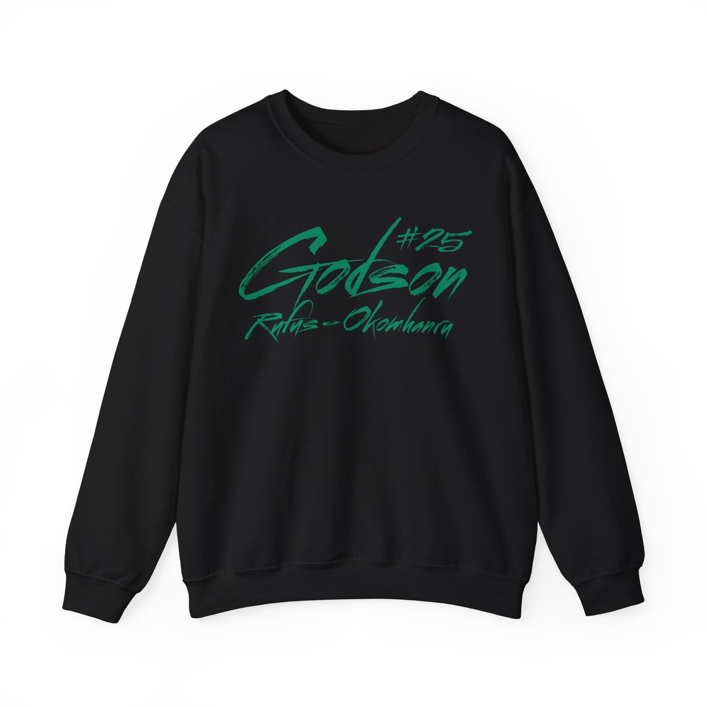 Godson Rufus-Okomhanru Cursive Name & Number Crewneck Sweatshirt