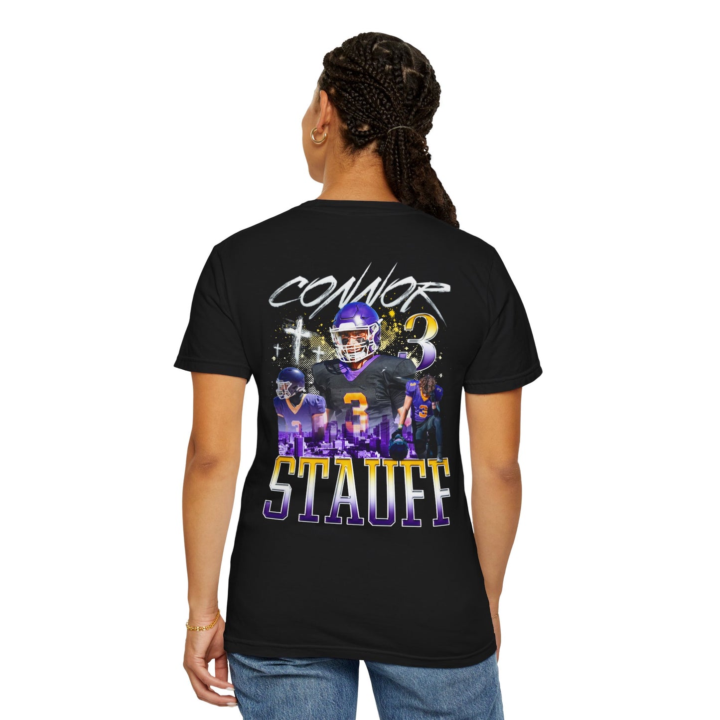 Connor Stauff Logo Front & Back Premium Tee
