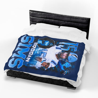 Brogan Sims 60"-80" Plush Blanket
