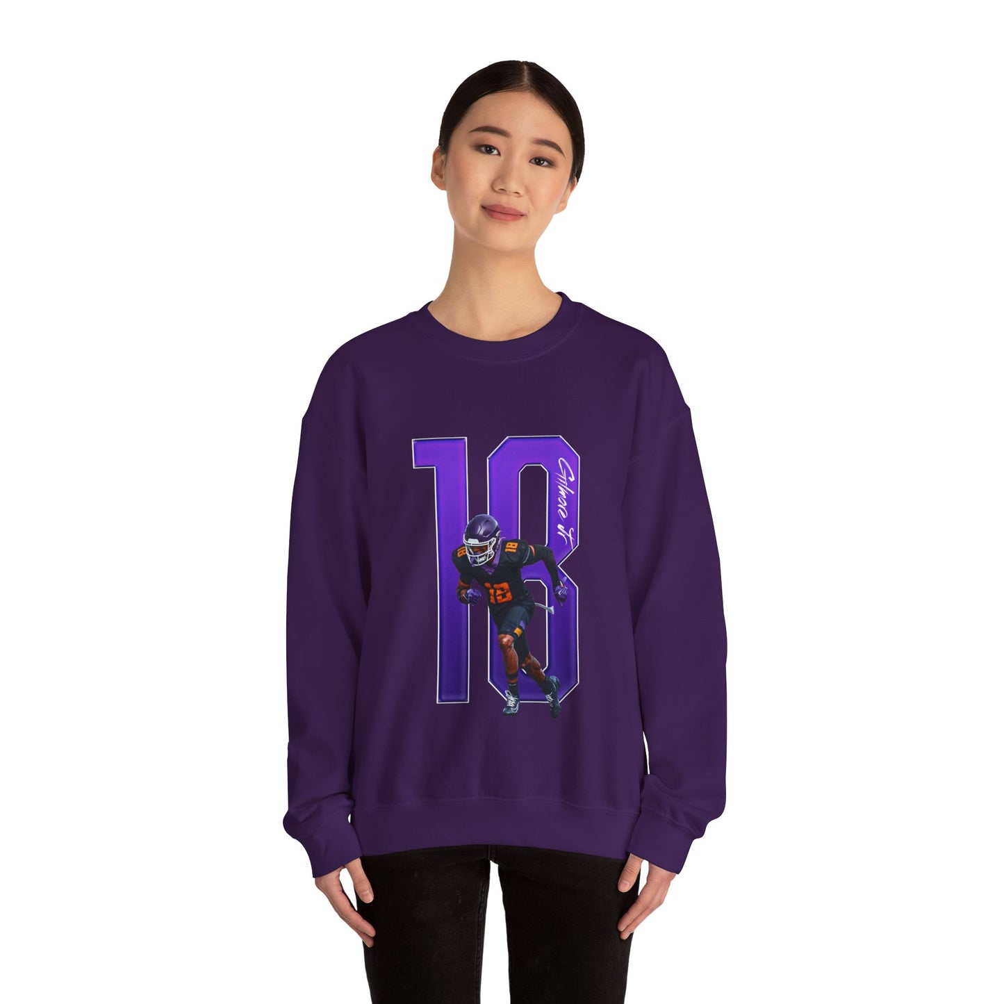 Lebarion Gilmore Jr. Player Icon Number Crewneck Sweatshirt