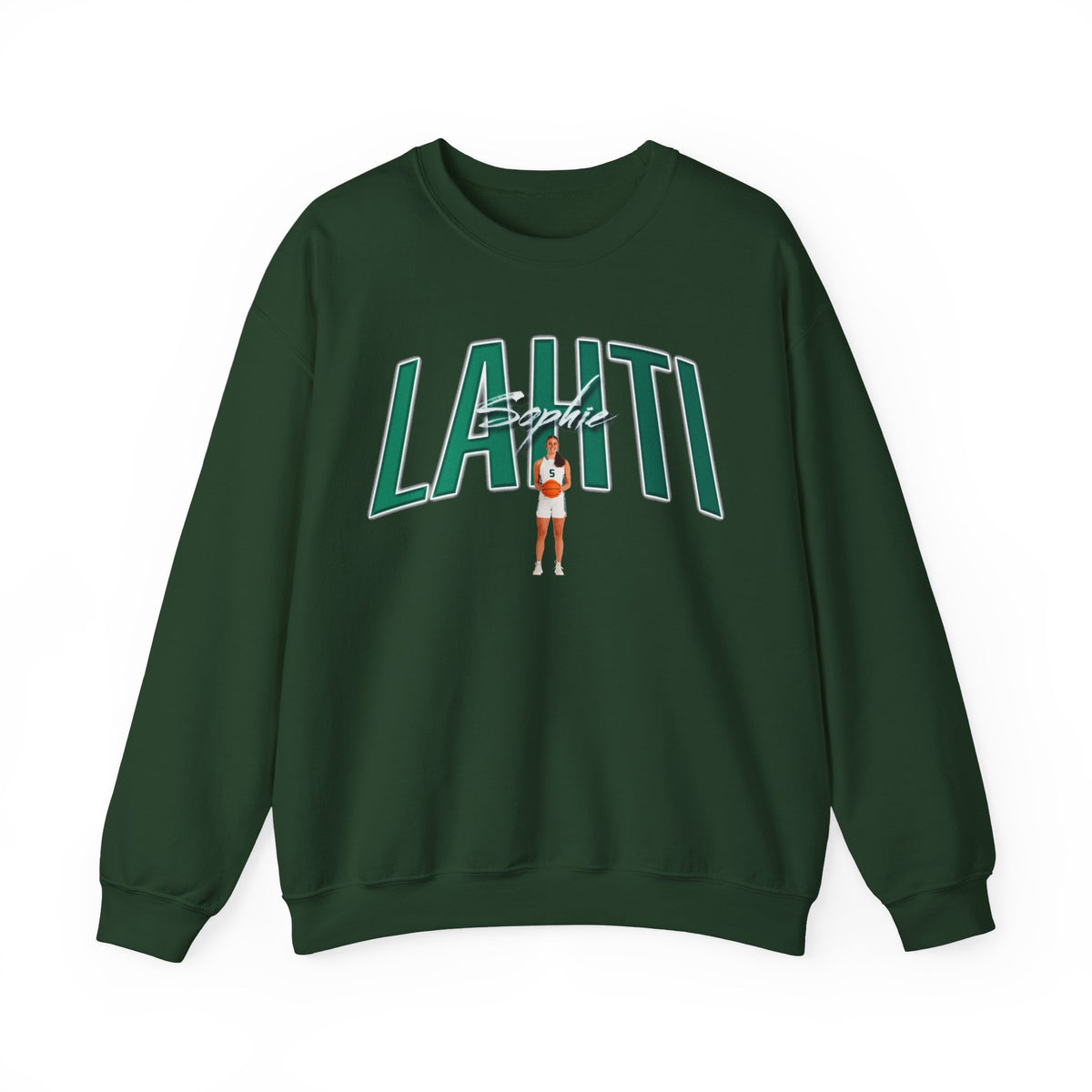 Sophie Lahti Curved Combo Colored Crewneck Sweatshirt