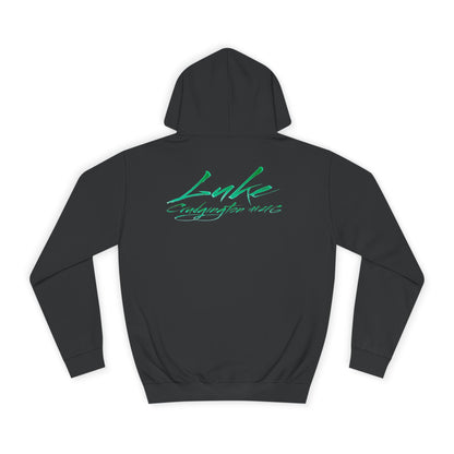 Luke Crudgington Cursive Name & Number Premium Hoodie
