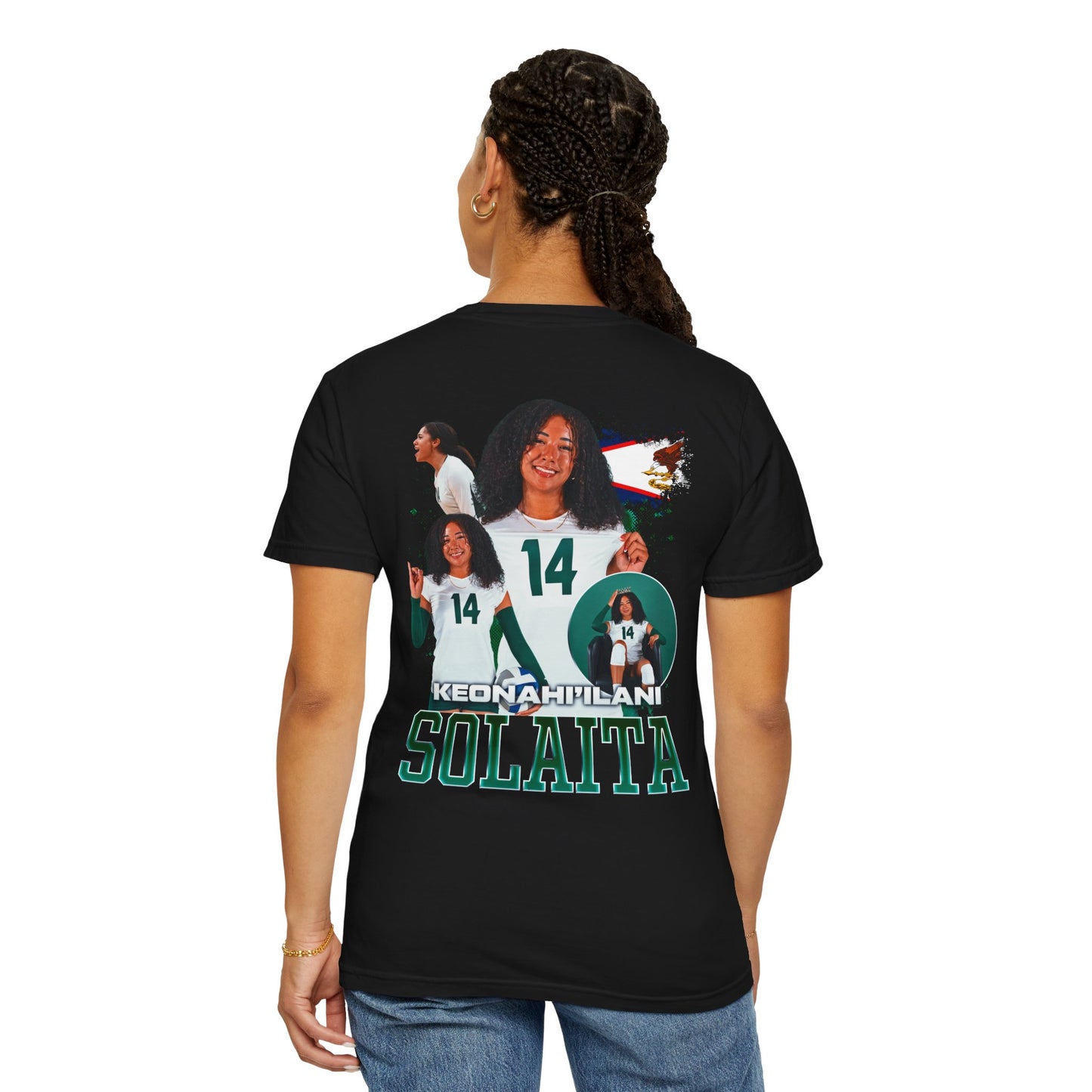 Keonahi'Ilani Solaita Logo Front & Back Premium Tee