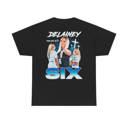 Delainey Six Heavyweight Badge Tee