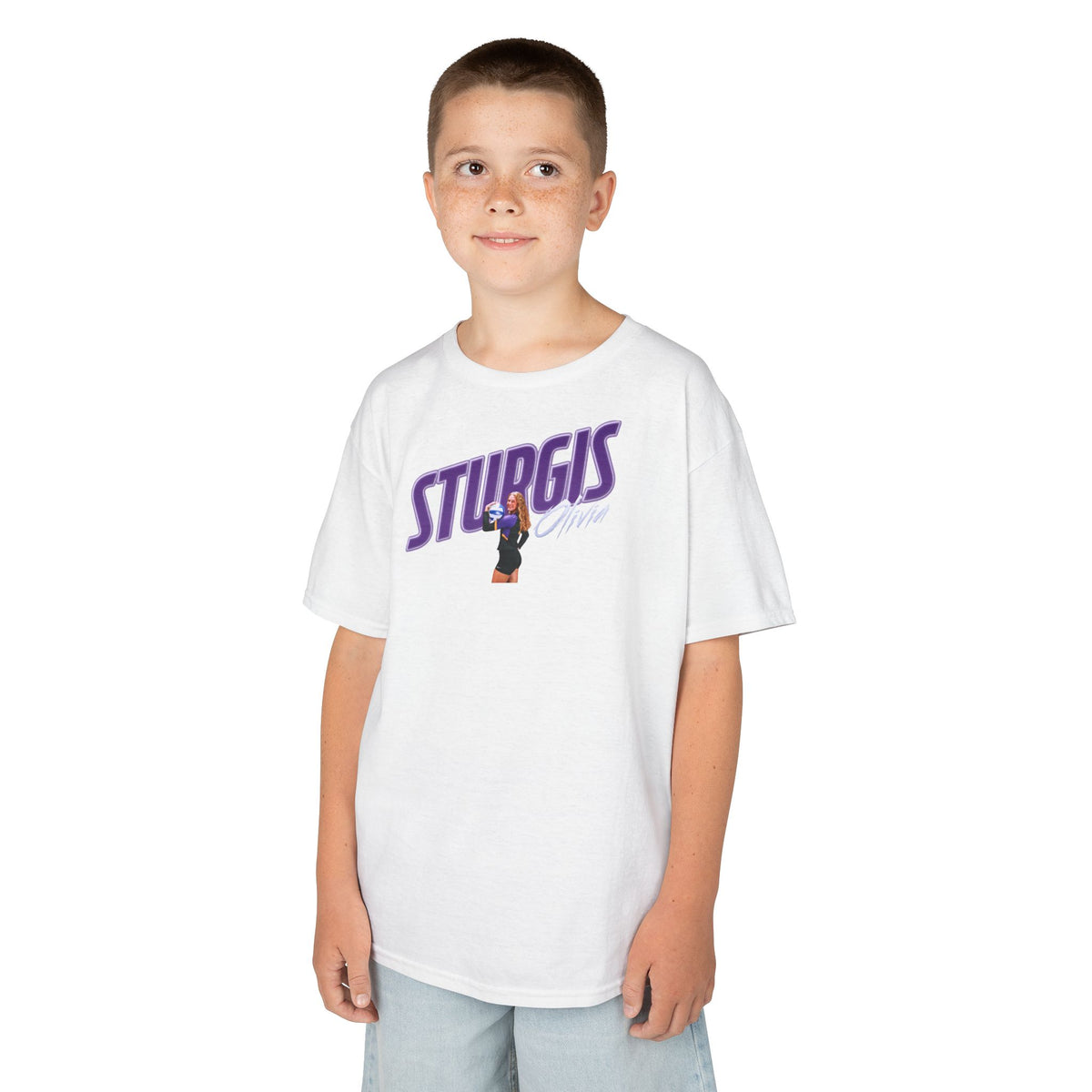 Olivia Sturgis Cursive Combo Colored Kids Tee