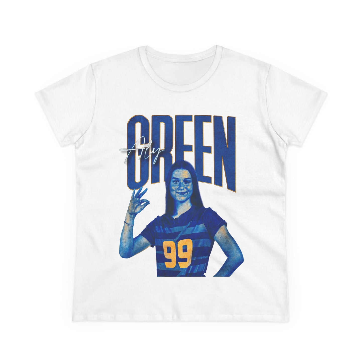 Aly Green Faded Glory Women's Tee