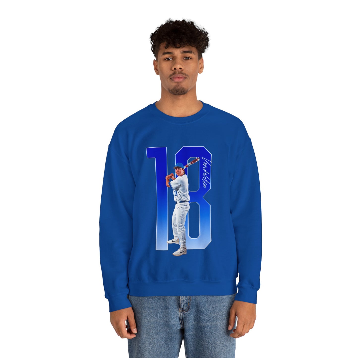 Brett Vondohlen Player Icon Number Crewneck Sweatshirt