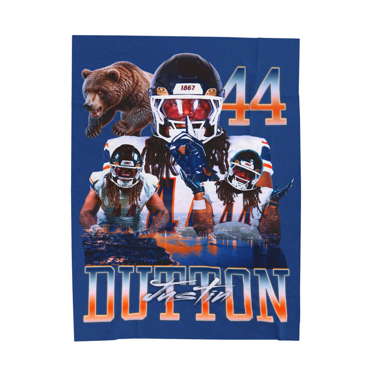 Justin Dutton 60"-80" Plush Blanket