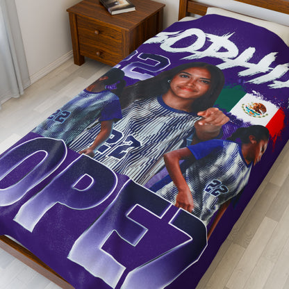 Sophia Lopez 60"-80" Plush Blanket