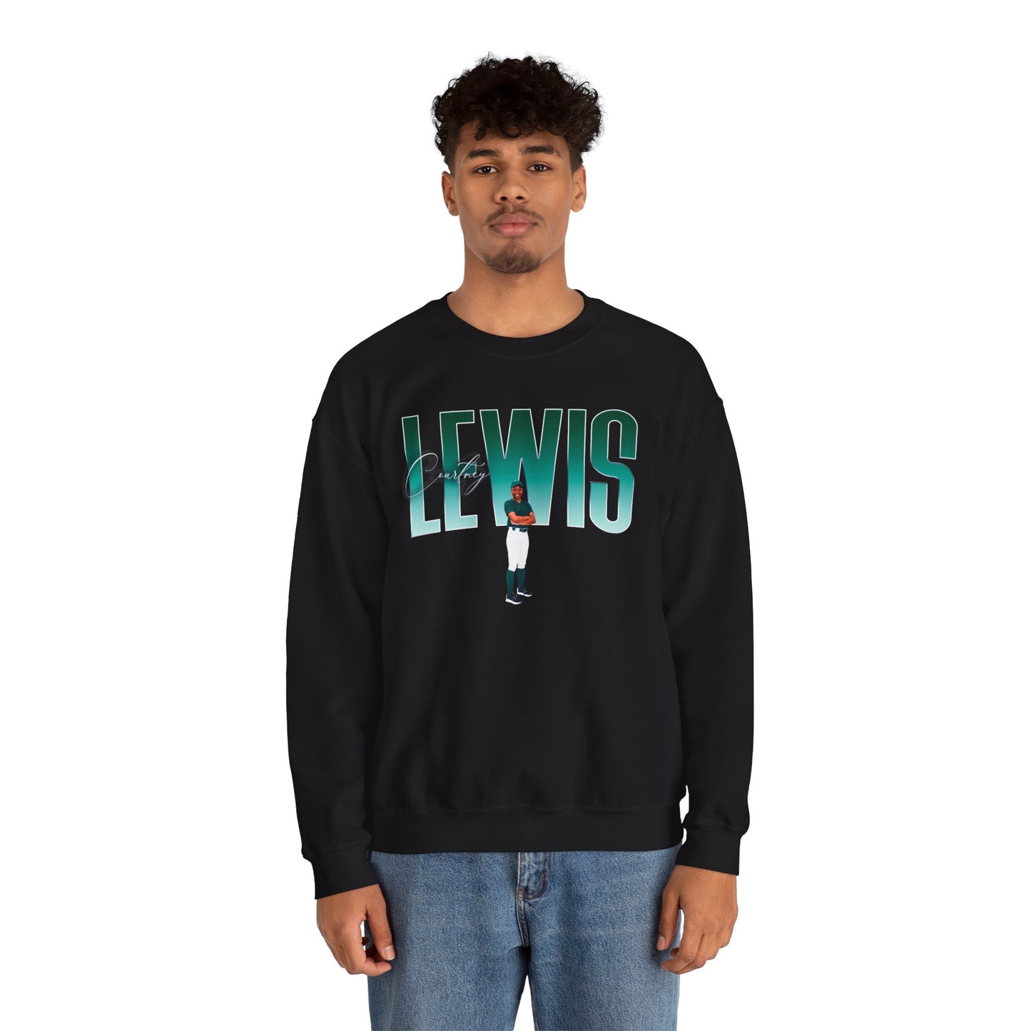 Courtney Lewis Big Last Name Crewneck Sweatshirt