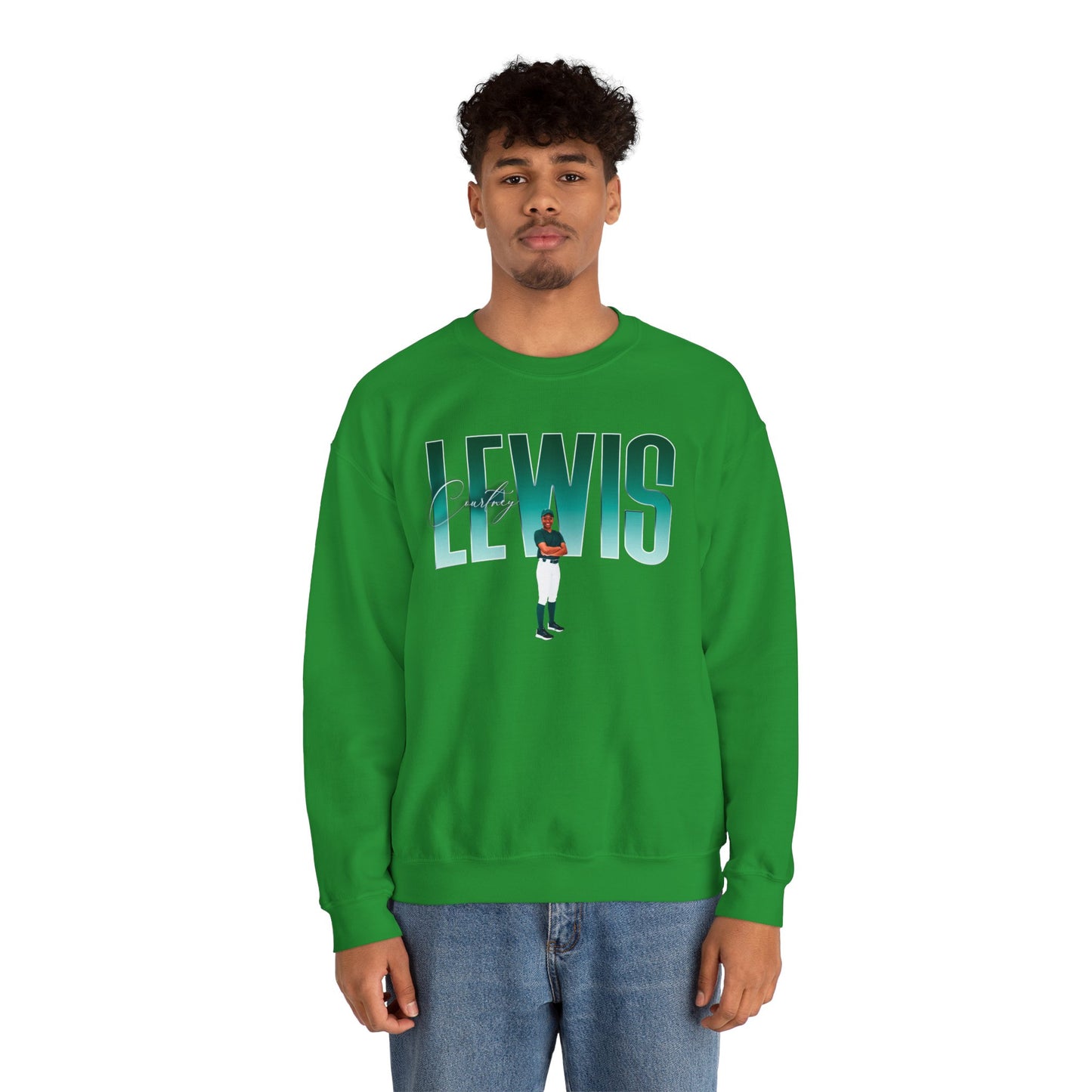 Courtney Lewis Big Last Name Crewneck Sweatshirt