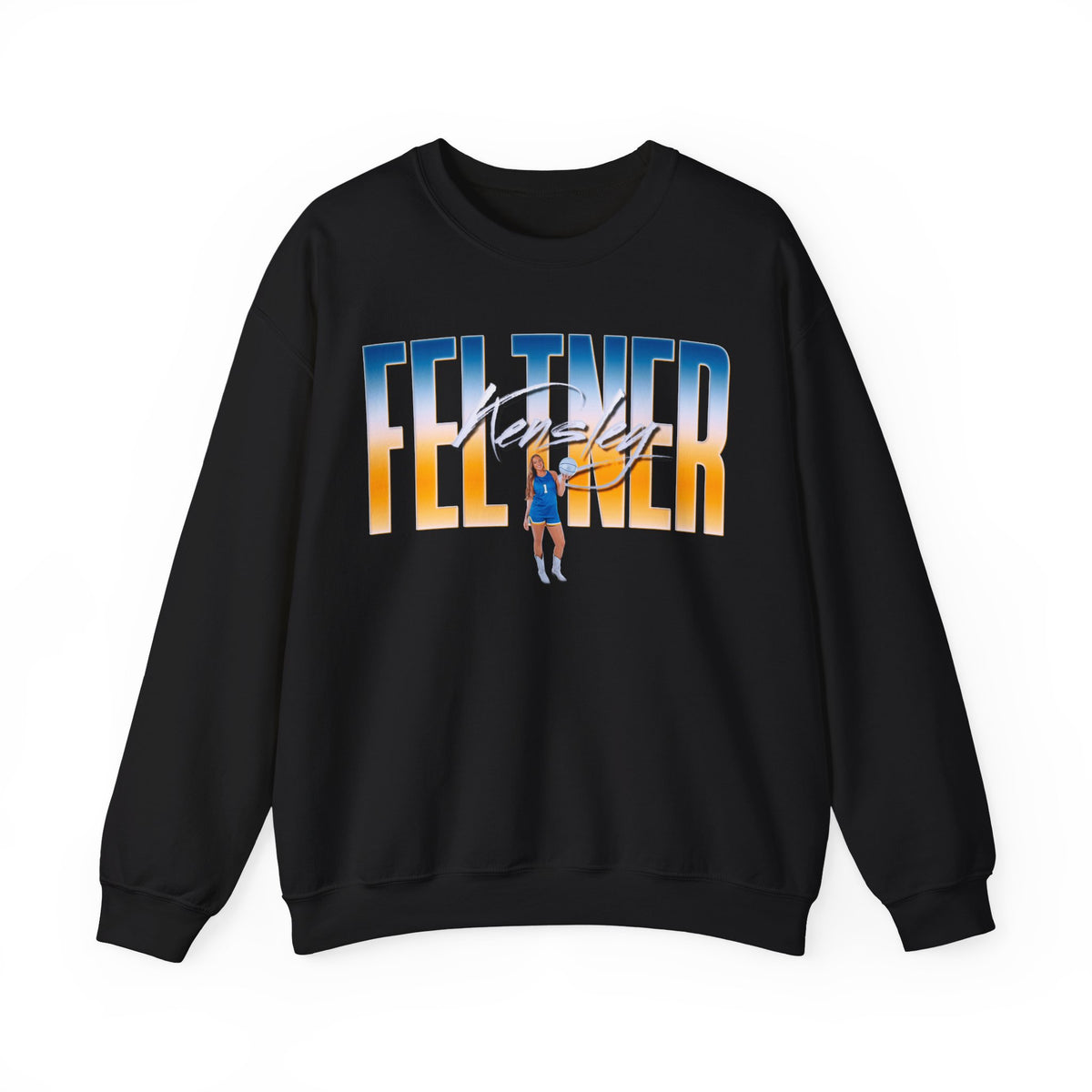 Kensley Feltner Curved Combo Crewneck Sweatshirt