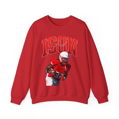 Fresh Ison Curved Combo Colored Crewneck Sweatshirt
