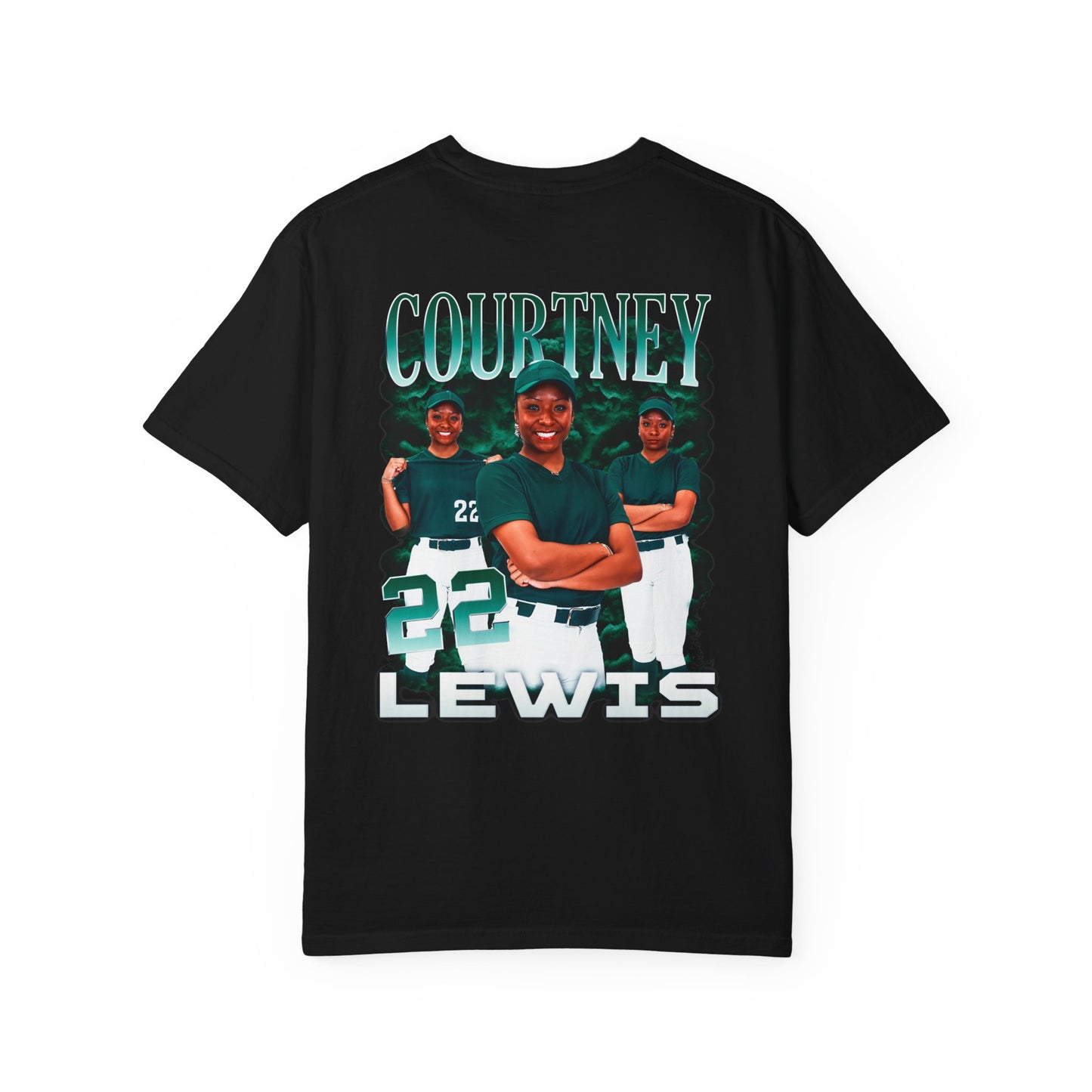 Courtney Lewis Logo Front & Back Premium Tee