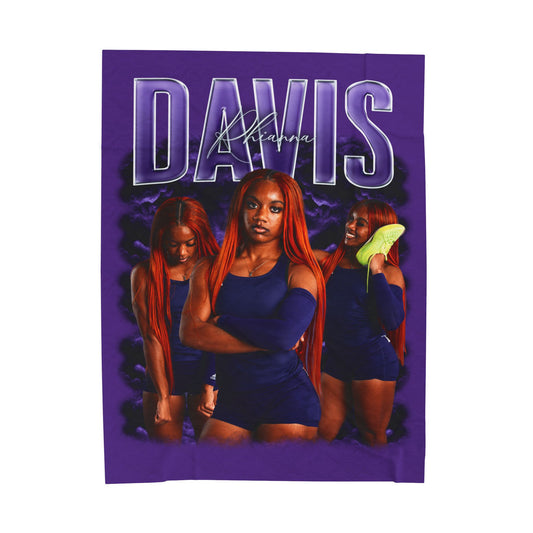 Rhianna Davis Last Name Highlight 60"-80" Plush Blanket