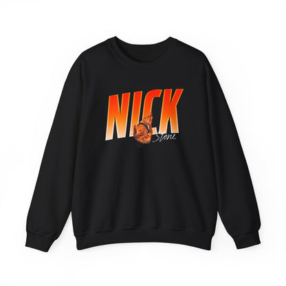 Nick Stone Cursive Combo Colored Crewneck Sweatshirt