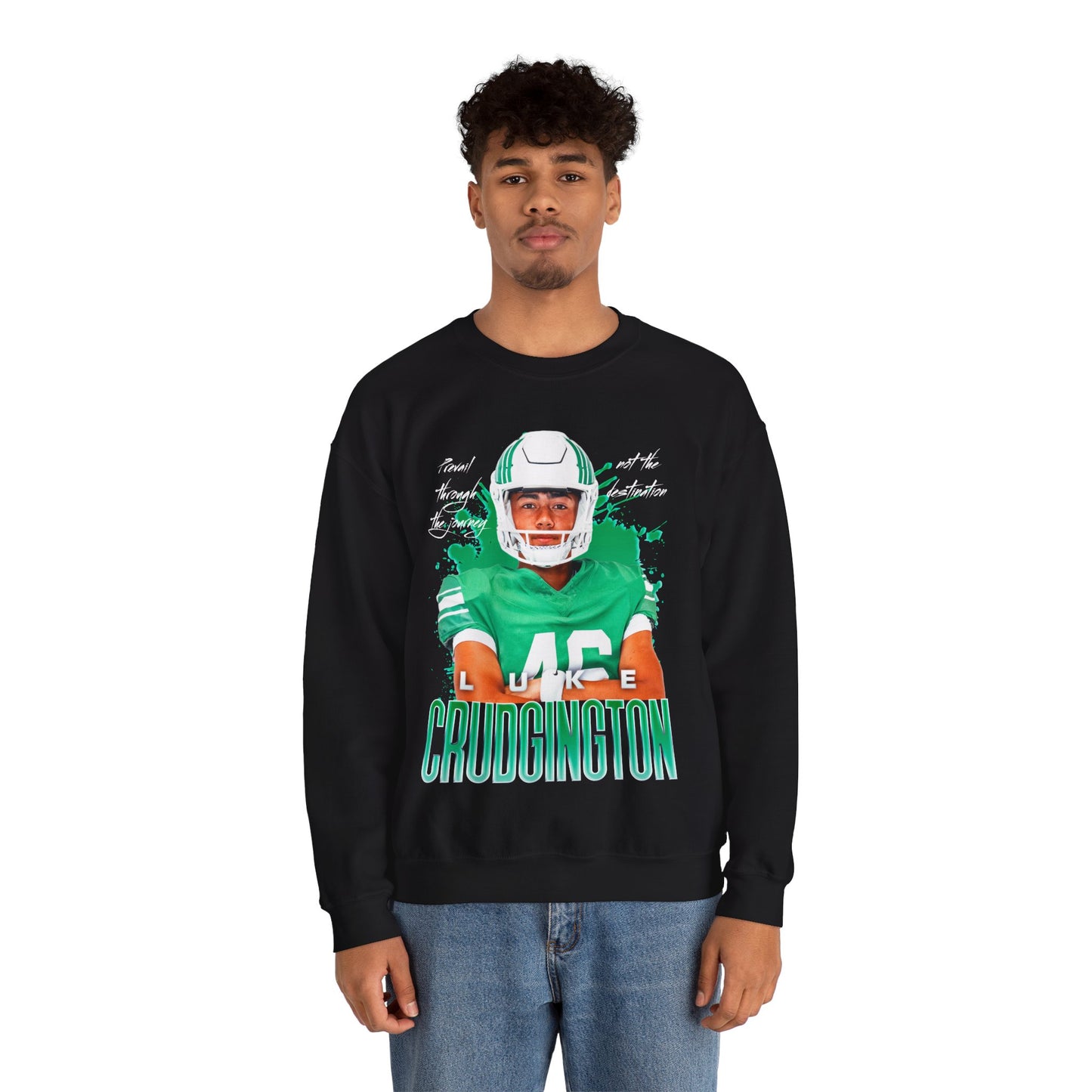 Luke Crudgington Featured Quote Crewneck Sweatshirt