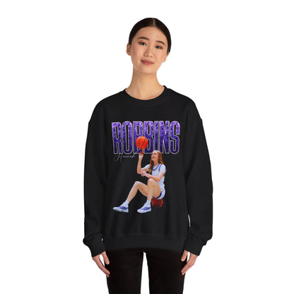 Hannah Robbins Curved Combo Colored Crewneck Sweatshirt
