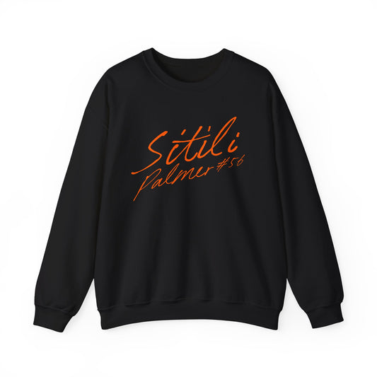 Sitili Palmer Cursive Name & Number Crewneck Sweatshirt
