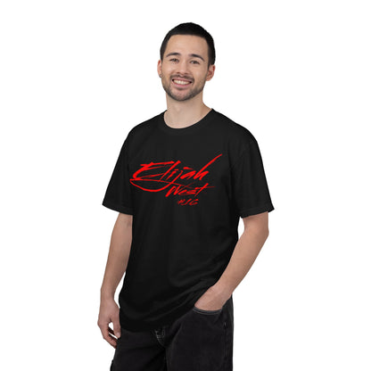 Elijah West Cursive Name & Number Premium Tee