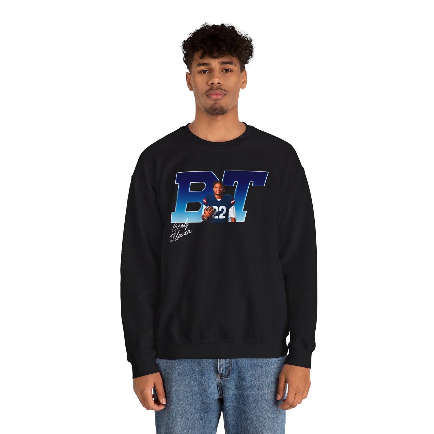 Brady Tillman Big Initials Colored Crewneck Sweatshirt