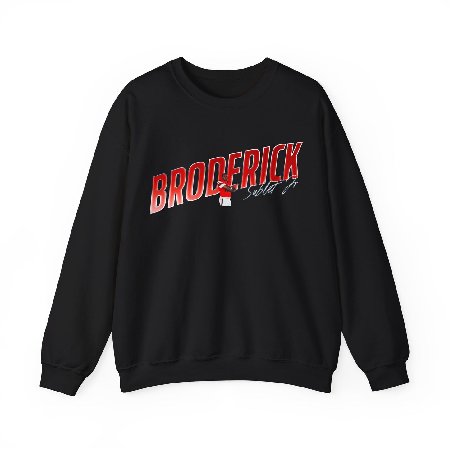 Broderick Sublet Jr. Cursive Combo Crewneck Sweatshirt