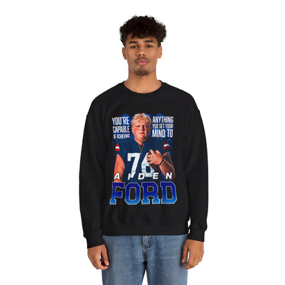 Aiden Ford Featured Quote Crewneck Sweatshirt