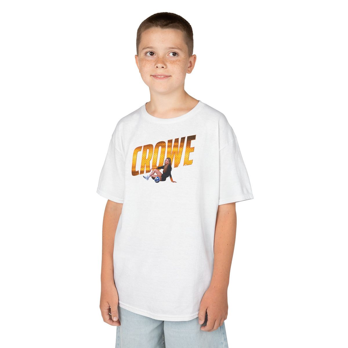 Madi Crowe Cursive Combo Colored Kids Tee