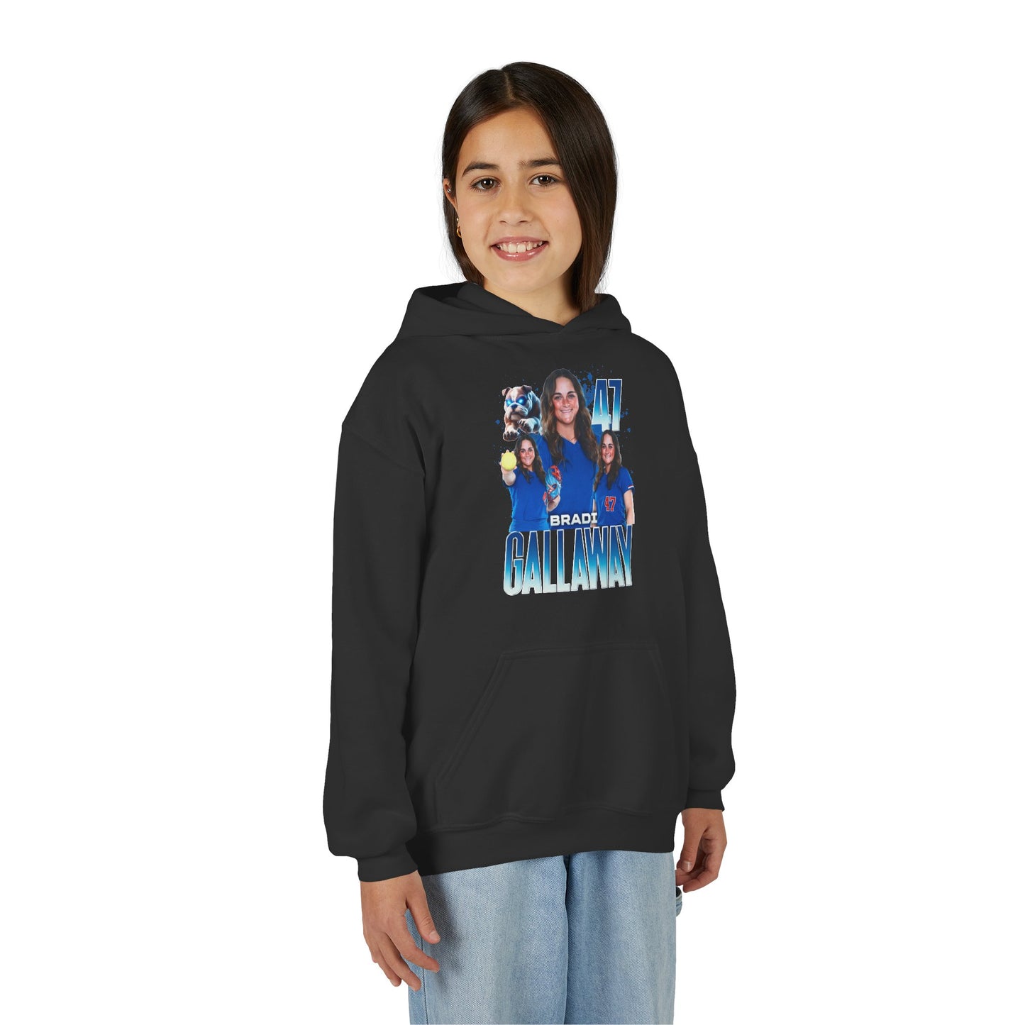 Bradi Gallaway Team Mascot Kids Hoodie