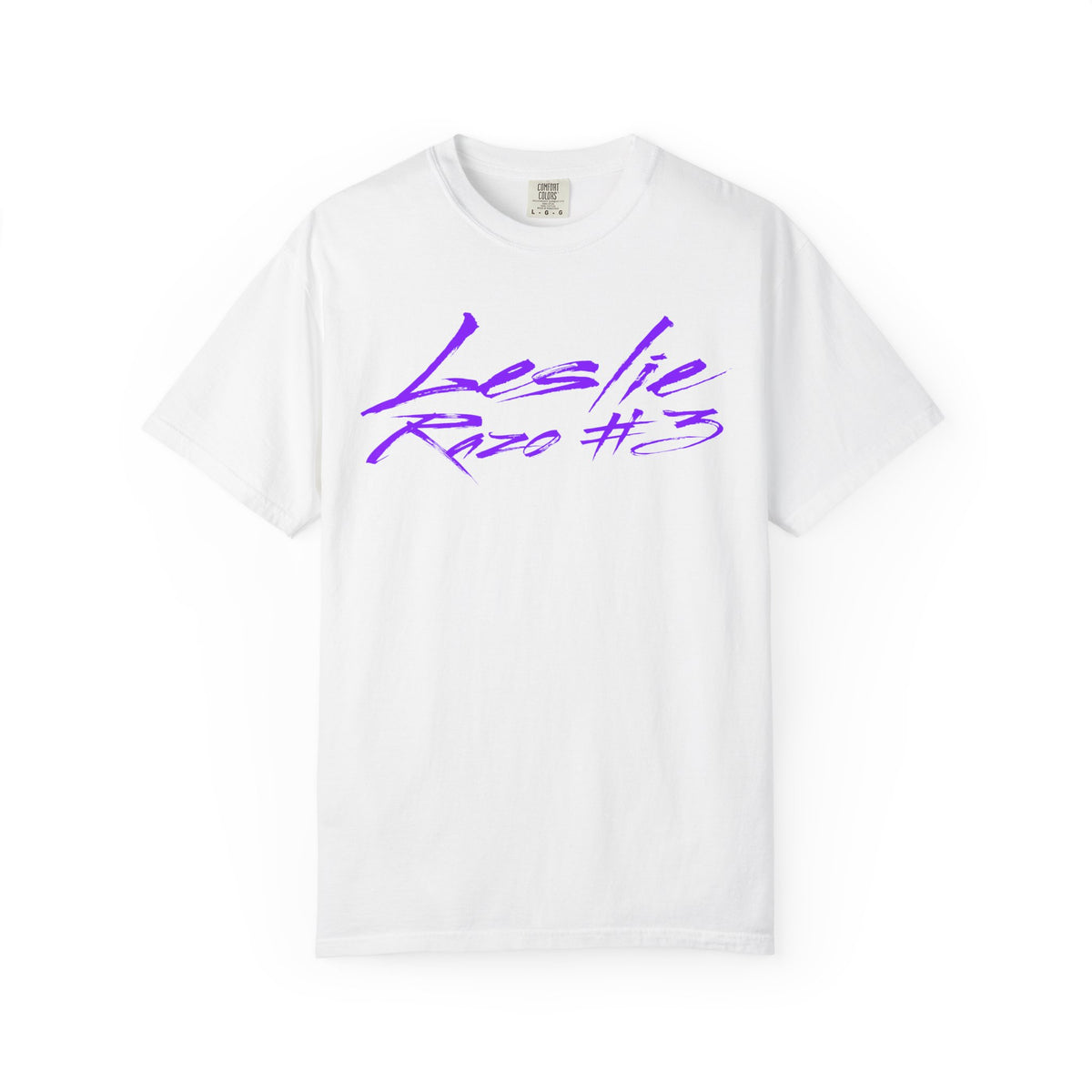Leslie Razo Cursive Name & Number Premium Tee