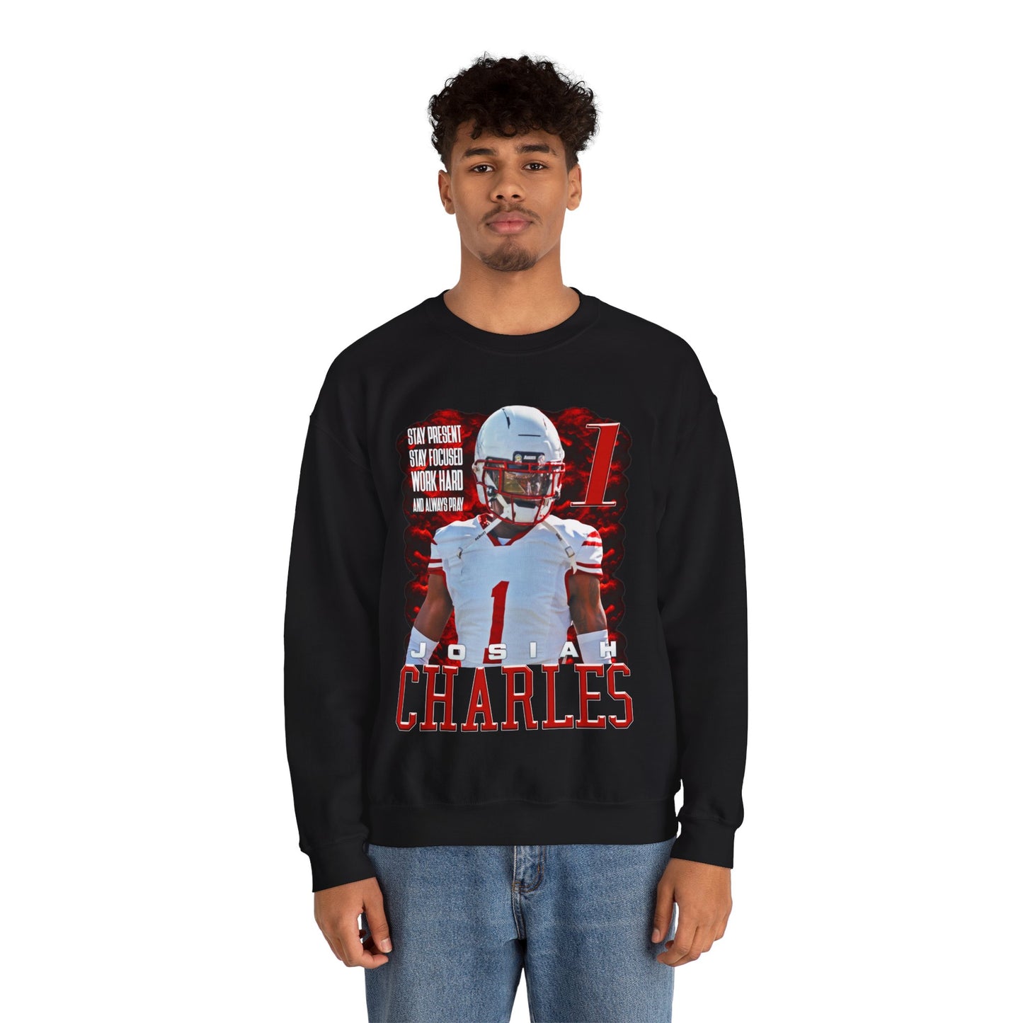 Josiah Charles Featured Quote Crewneck Sweatshirt