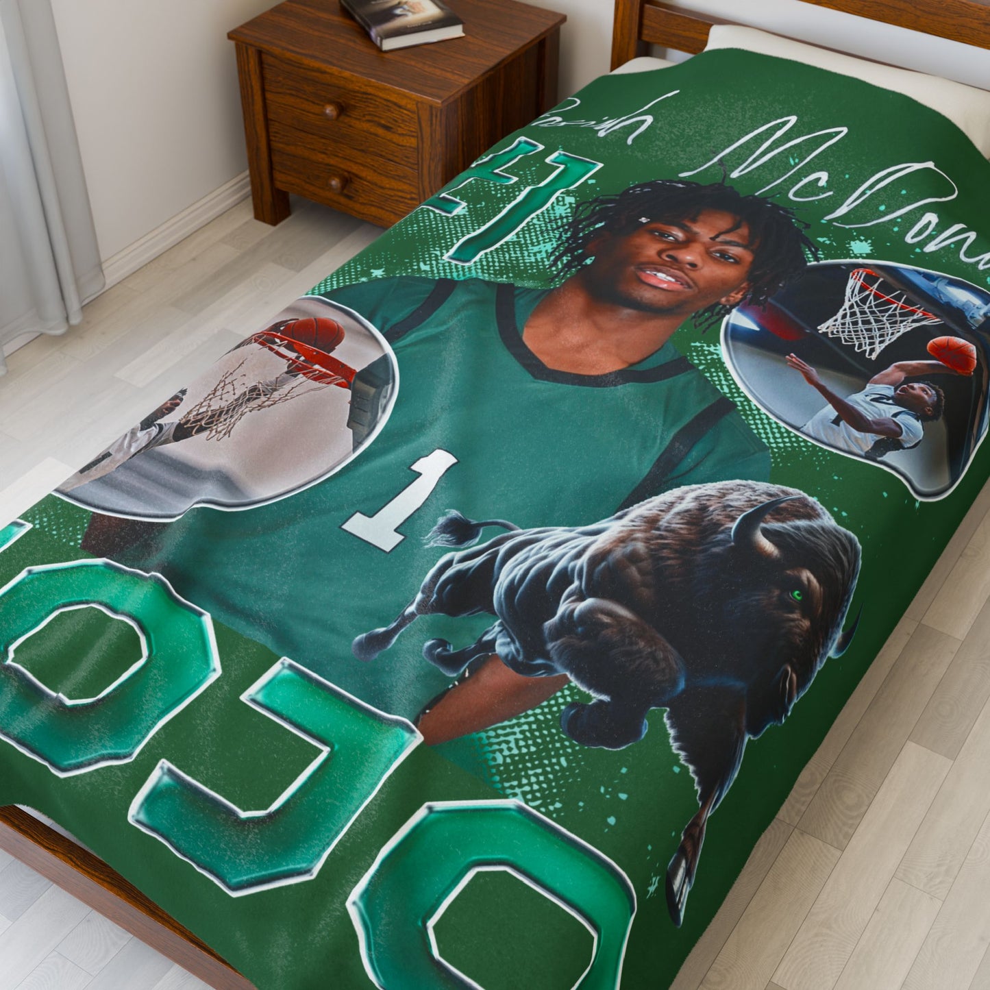 Josiah McDonald Lightning Storm 60"-80" Plush Blanket