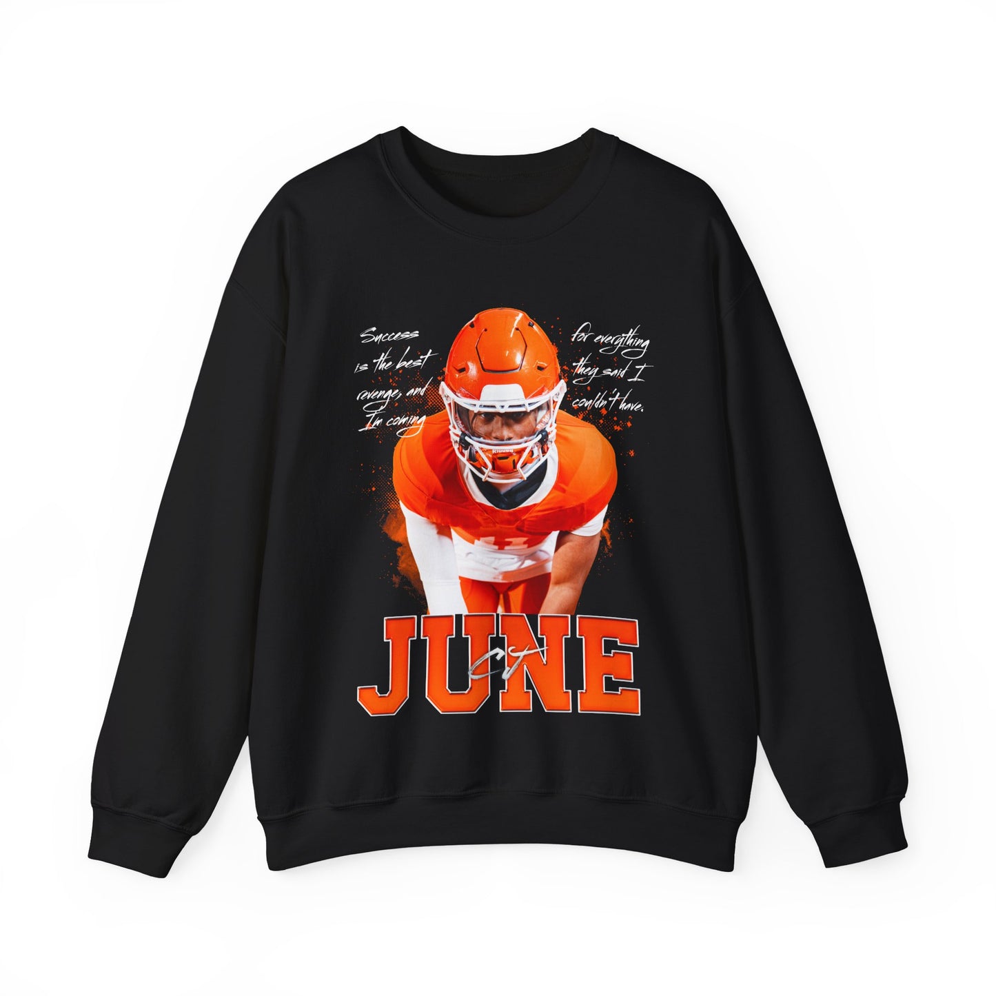 CJ June Featured Quote Crewneck Sweatshirt