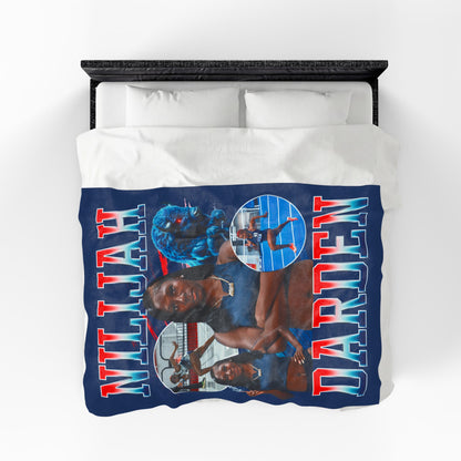 Nilijah Darden Colored & White Combo 60"-80" Plush Blanket