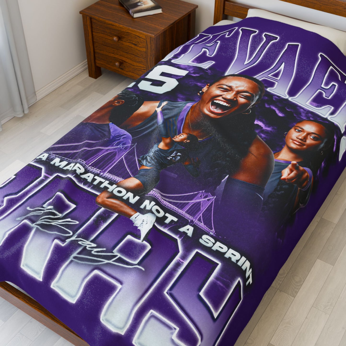 Nevaeh Bray 60"-80" Plush Blanket