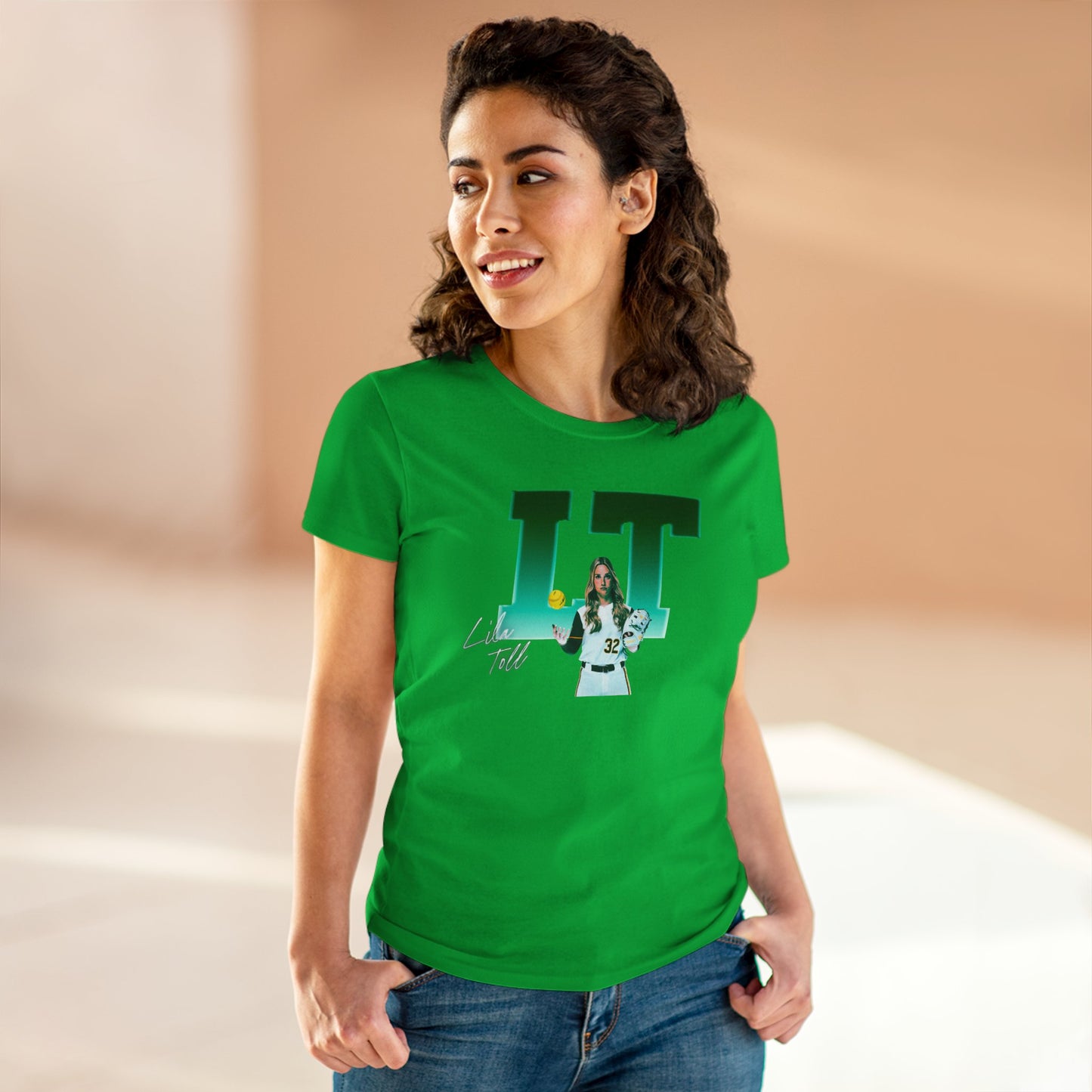 Lila Toll Big Initials Colored  Women's Tee