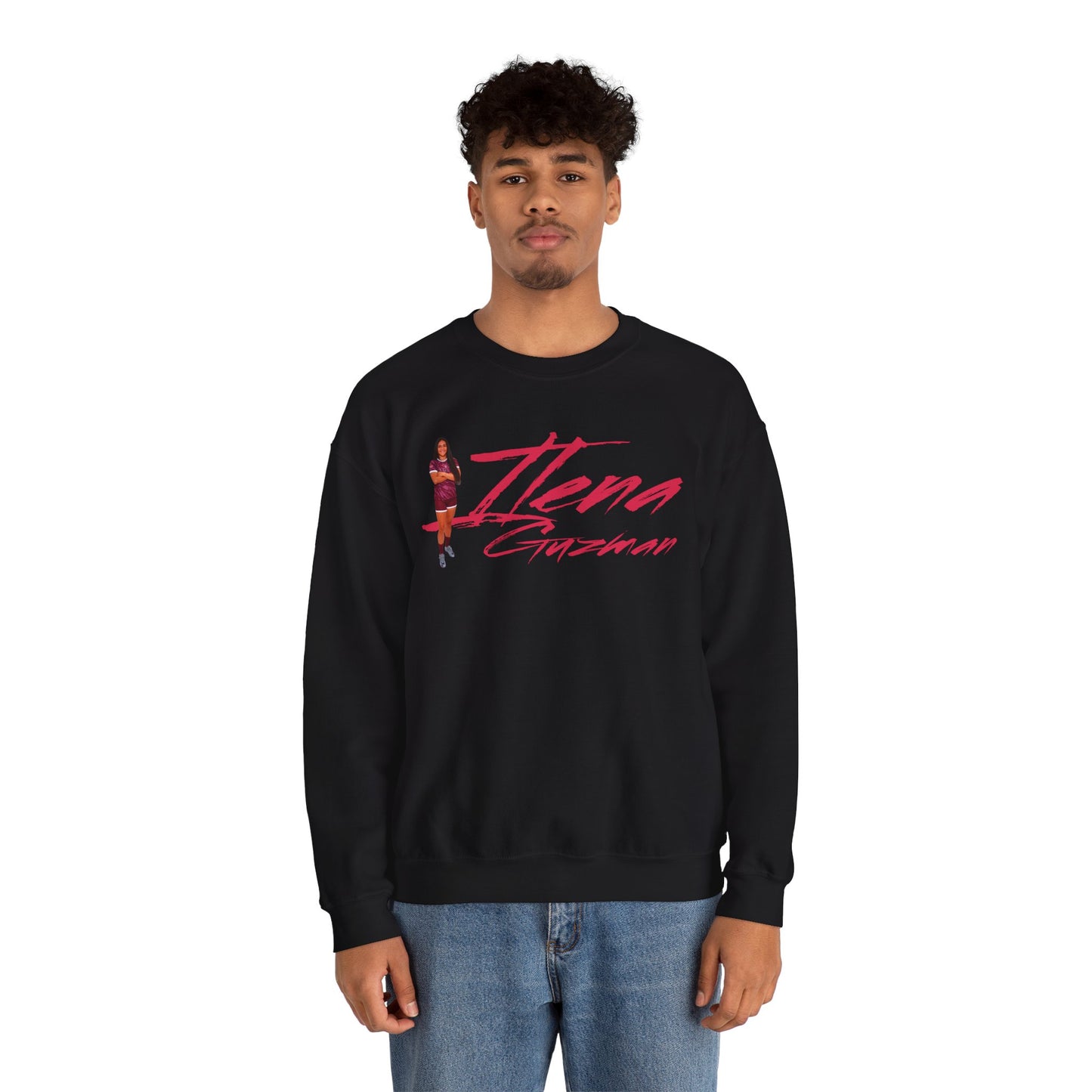 Nena Guzman Cursive Crewneck Sweatshirt