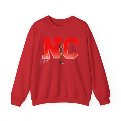 Nyla Cherry Big Initials Crewneck Sweatshirt
