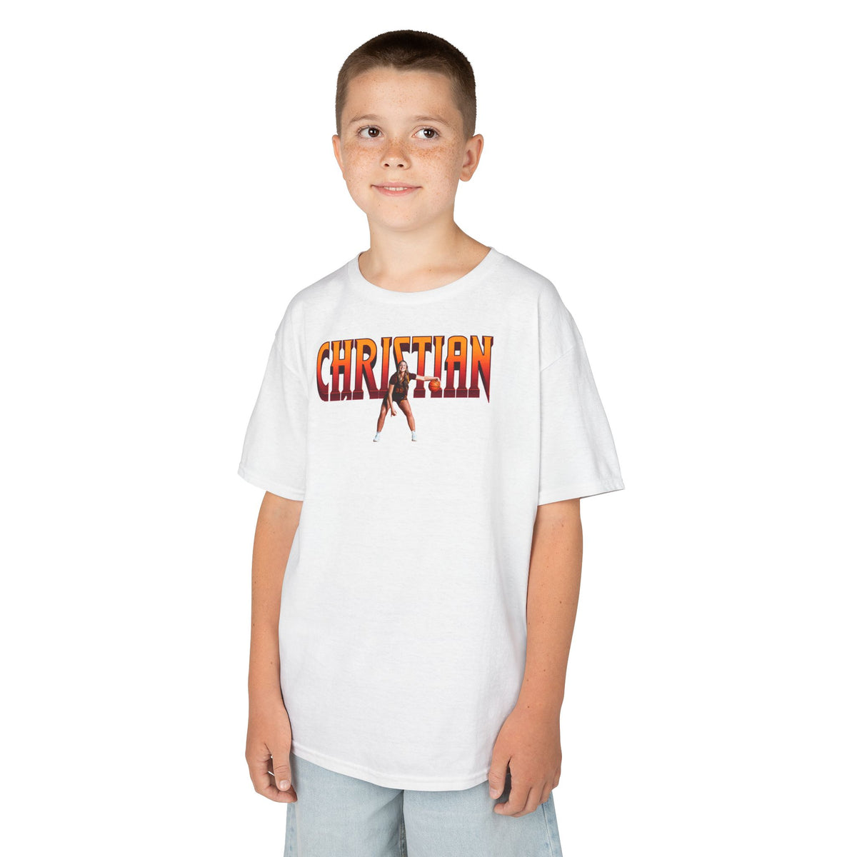 Makena Christian Big Last Name Kids Tee