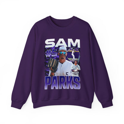 Sam Parks White & Colored Combo Crewneck Sweatshirt