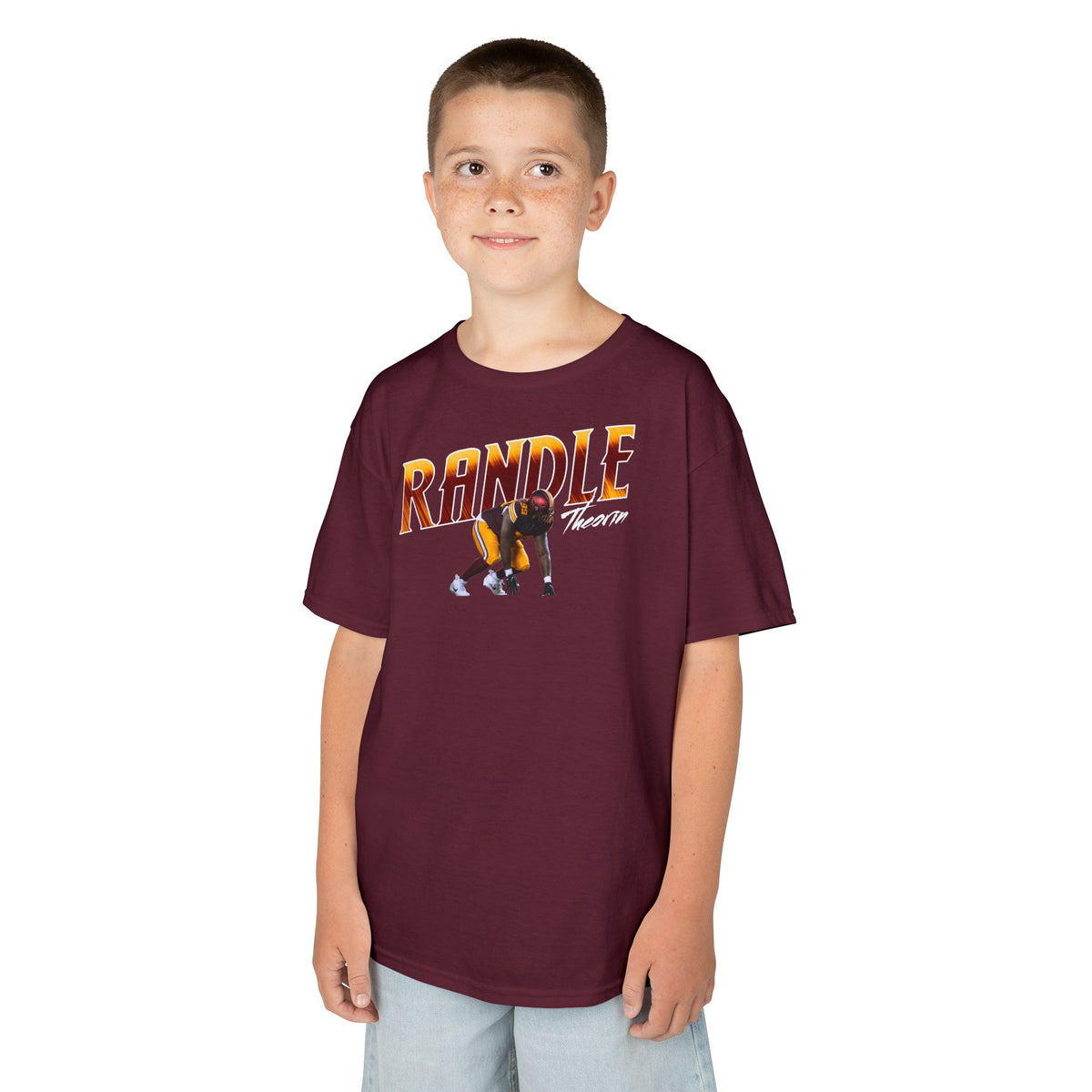 Theorin Randle Big Last Name Kids Tee