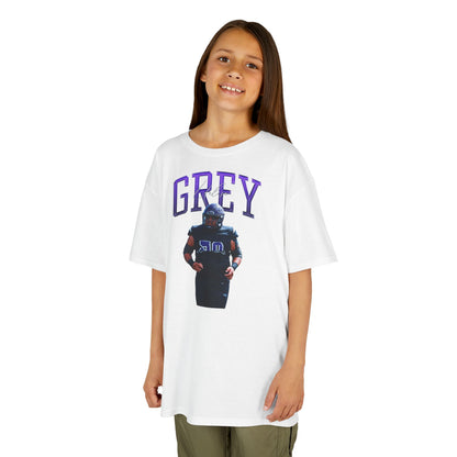 Uelese Grey Big Last Name Kids Tee