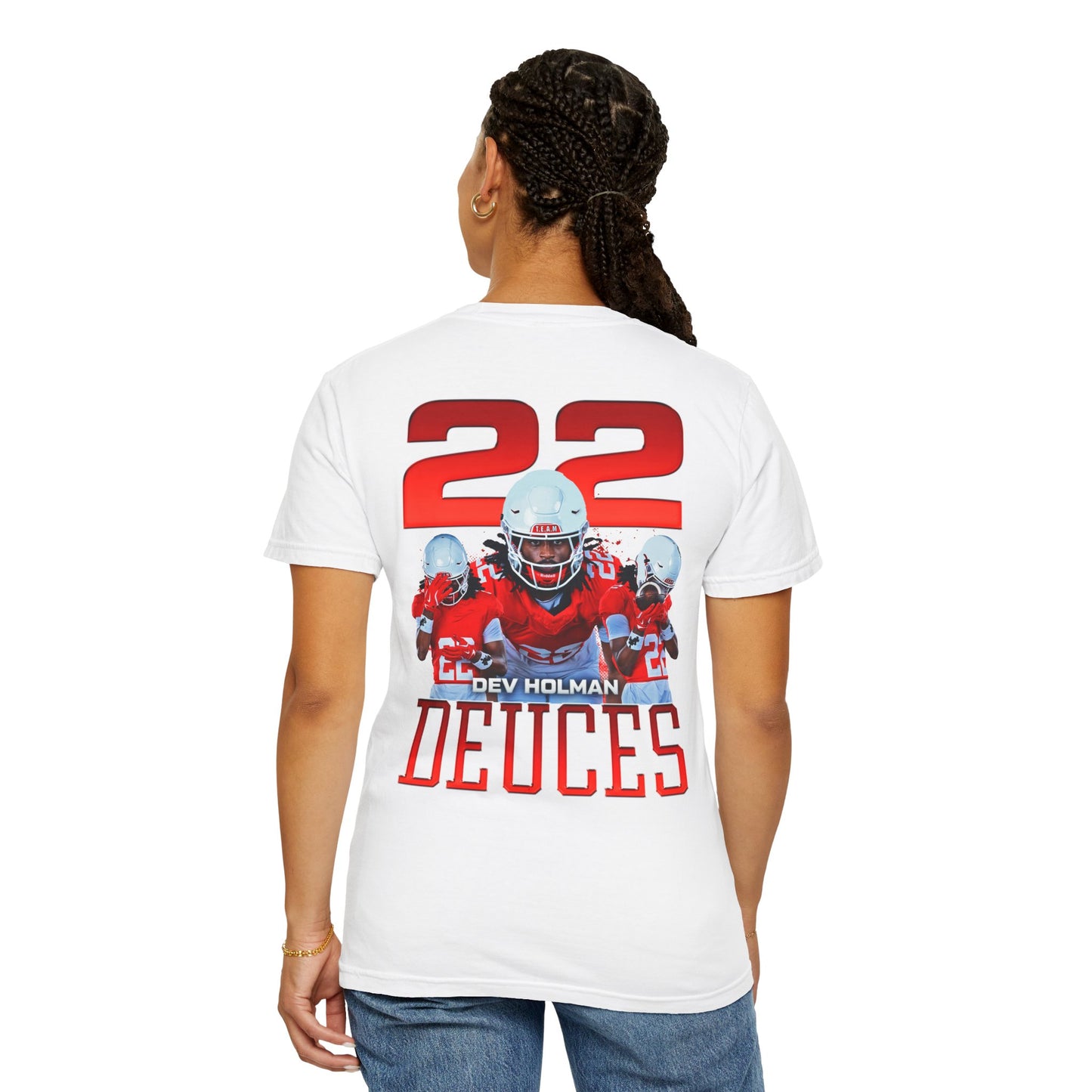 Devaon Holman Logo Front & Back Premium Tee