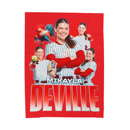 Mikayla Deville Team Mascot 60"-80" Plush Blanket