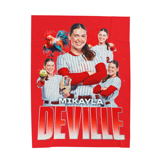 Mikayla Deville Team Mascot 60"-80" Plush Blanket