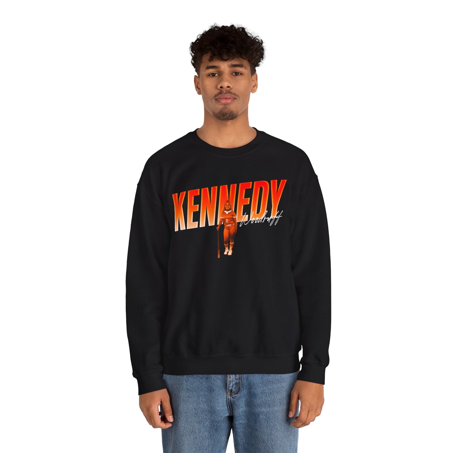 Kennedy Woodruff Cursive Combo Colored Crewneck Sweatshirt